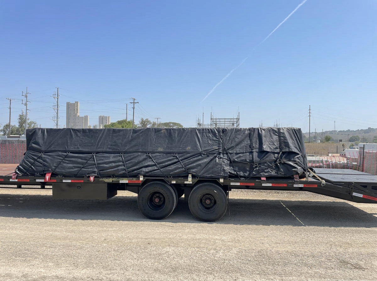 Tarped Freight — Tarped & Secured Load